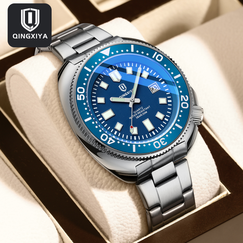 Luxury Watch Magazine - Qingxiya marca de moda clássico azul