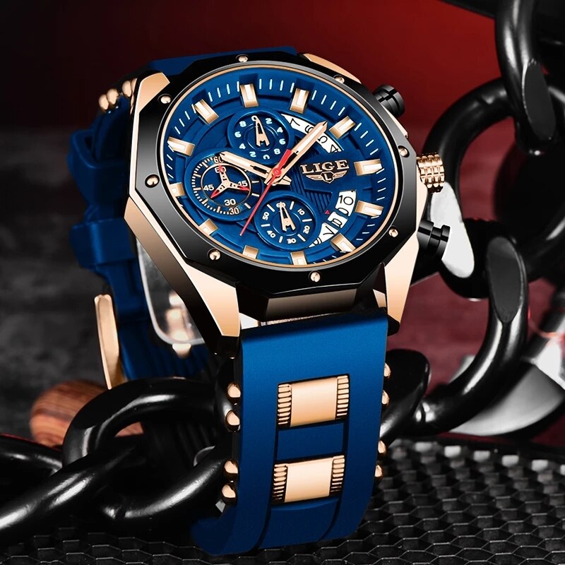 LIGE Moda Homens Relógios Top  - Luxury Watch Magazine avaliação e preço