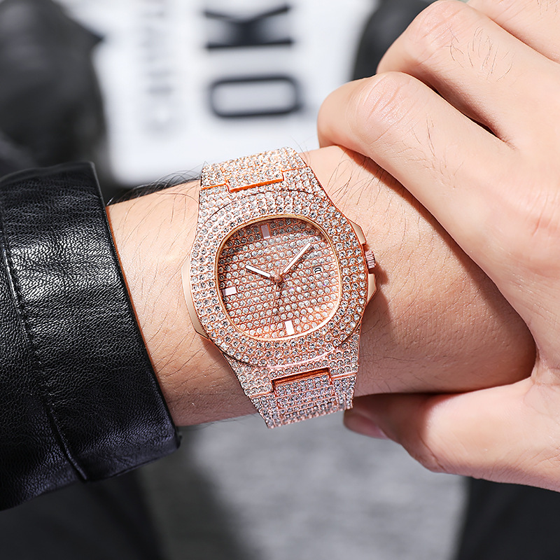 Nova moda iced out relógio par - Luxury Watch Iceberg avaliação e preço
